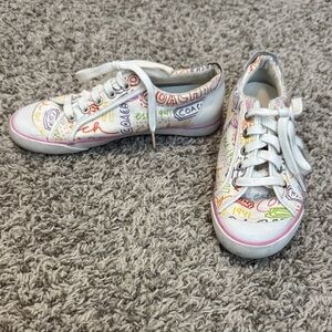 Coach Barrett Graffiti Lace-Up Sneakers